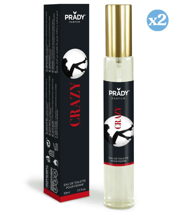 Pack 2x - EAU DE TOILETTE 33ML CRAZY - Prady - 1