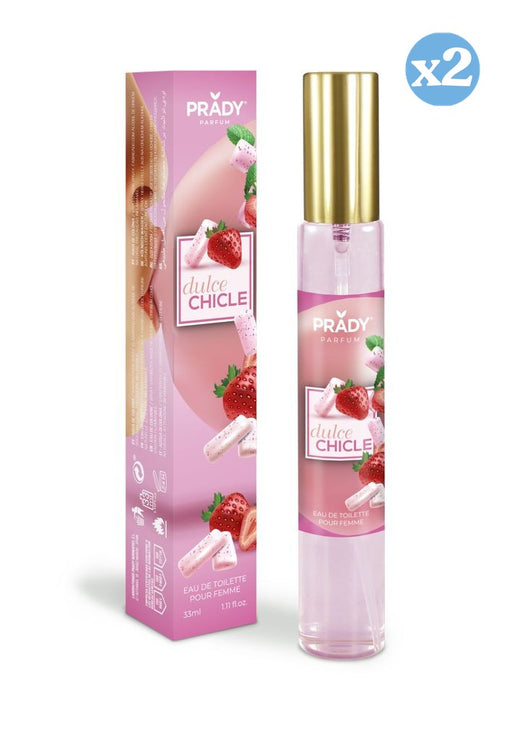 Pack 2x - EAU DE TOILETTE 33ML DULCE CHICLE FRUTAL - Prady - 2