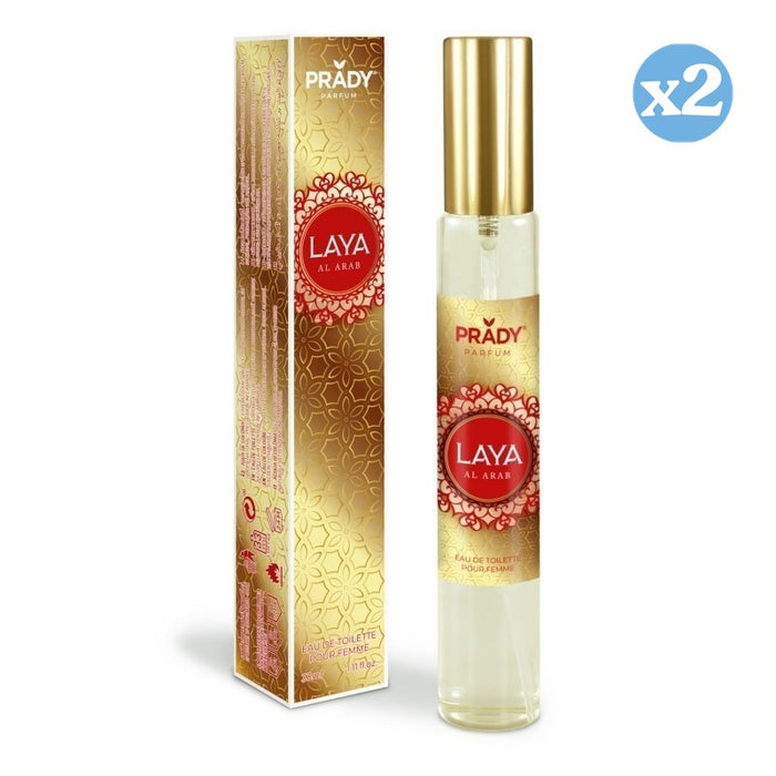 Pack 2x - EAU DE TOILETTE 33ML LAYA AL ARAB - Prady - 1