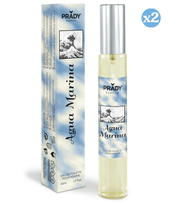 Pack 2x - EAU DE TOILETTE 33ML AGUA MARINA - Prady - 1