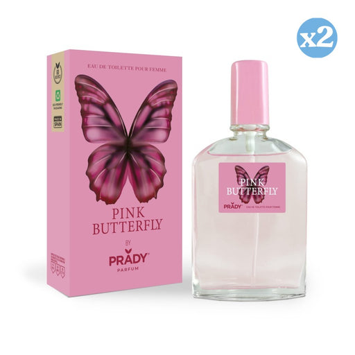 Pack 2x - EAU DE TOILETTE MUJER PINK BUTTERFLY - PRADY - Prady - 1