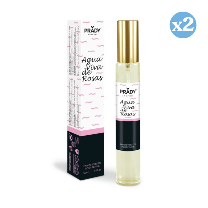 Pack 2x - EAU DE TOILETTE 33ML AGUA VIVA - Prady - 1