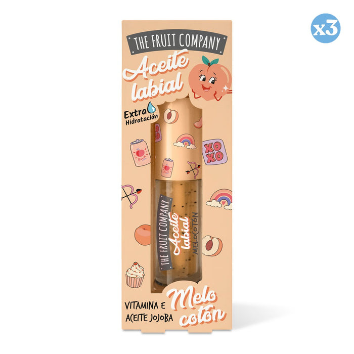 Pack 3x - ACEITE LABIAL MELOCOTON 3,6 GR - THE FRUIT COMPANY - The Fruit Company - 1