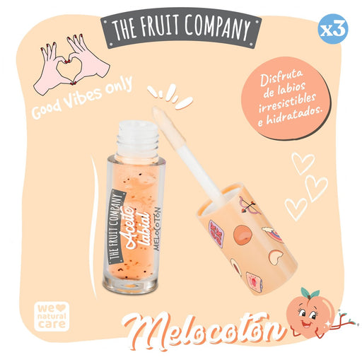 Pack 3x - ACEITE LABIAL MELOCOTON 3,6 GR - THE FRUIT COMPANY - The Fruit Company - 2