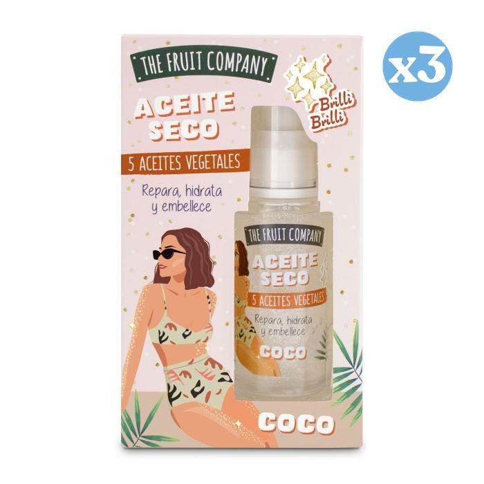 Pack 3x: Aceite Seco - Dry Oil Glitter 40ml - The Fruit Company - 1
