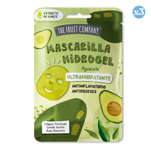 Pack 3x - Mascarilla Facial Hidrogel Aguacate Ultrahidratante 31g - The Fruit Company - 1
