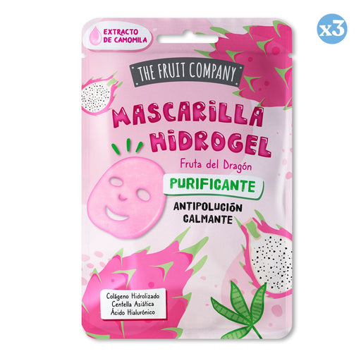 Pack 3x - Mascarilla Facial Hidrogel Fruta del Dragón Purificante 31g - The Fruit Company - 1