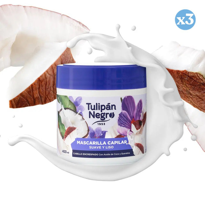 Pack 3x - MASCARILLA MICELAR TN SUAVE Y LISO 400ML - Tulipan Negro - 3
