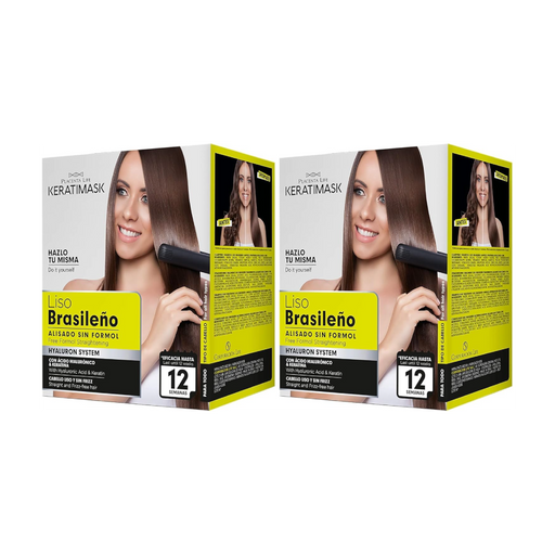 Pack 2 Alisado Brasileño Keratimask sin Formol - Be Natural - 1