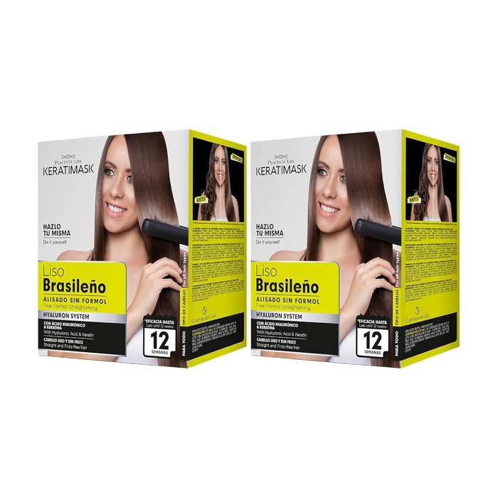 Pack 2 Alisado Brasileño Keratimask sin Formol - Be Natural - 1