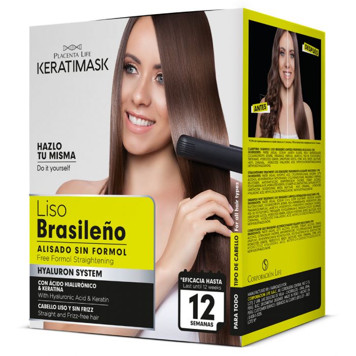 Pack 2 Alisado Brasileño Keratimask sin Formol - Be Natural - 2