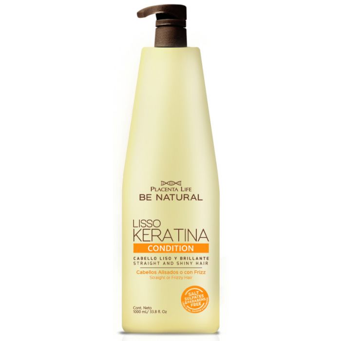 Acondicionador Lisso Keratina - Be Natural : 1 L - 1