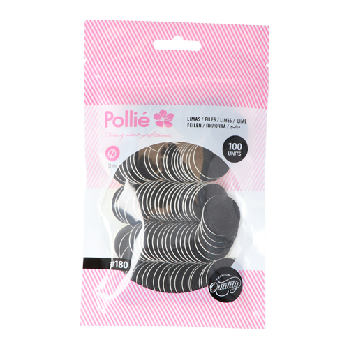 Pack de Limas Pulidoras Redondas para Pedicura 25mm - Pollié - 1