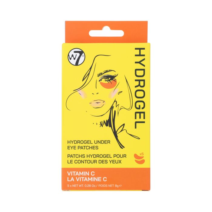 Parches de Hidrogel para el Contorno de Ojos con Vitamina c 8 gr - W7 - 1
