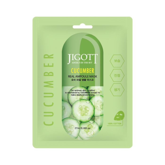 Mascarilla Facial de Pepino Real Ampoule Mask 27 ml - Jigott - 1