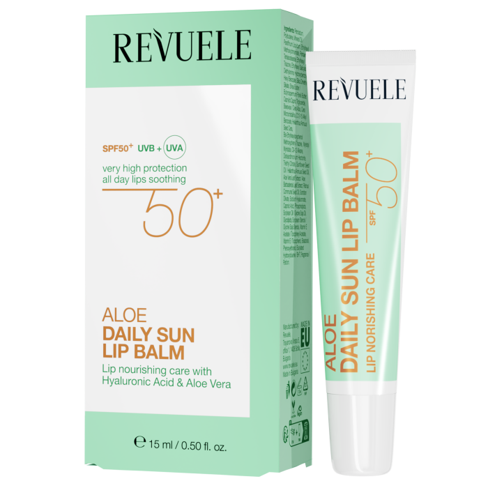 Daily Sun Bálsamo Labial con Aloe Vera Spf50+ 15 ml - Revuele - 1