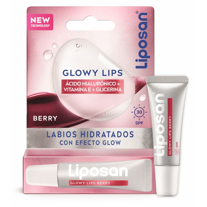 Glow Lips Berry Labios con Efecto Glow Spf30 4.8 gr - Liposan - 1
