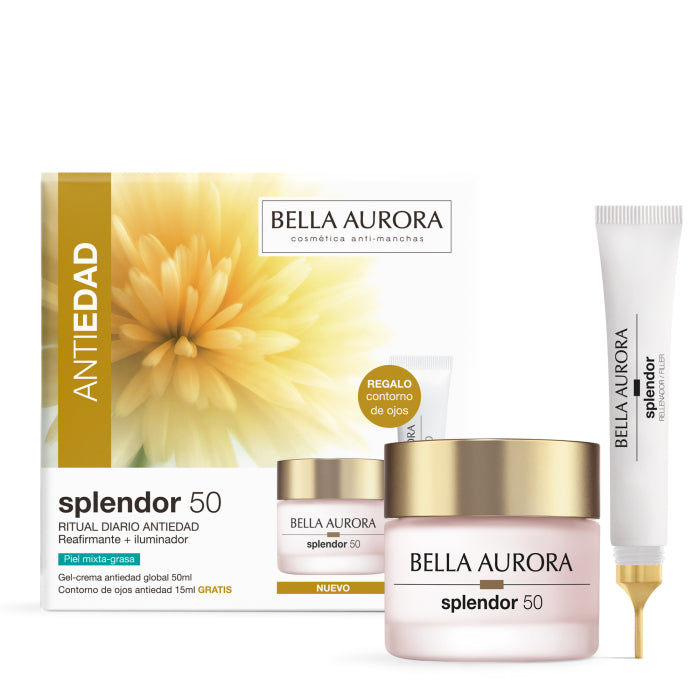 Pack Splendor 50 Ritual Diario Gel-crema Antiedad + Contorno Piel Mixta-grasa 50 ml - Bella Aurora - 1