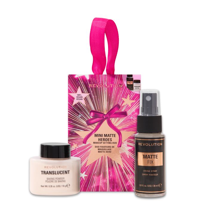 Gift Set Mini Matte Heroes Makeup Setting Duo - Make Up Revolution - 1