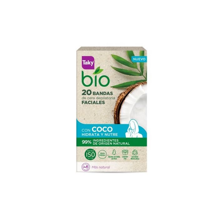 Bandas Depilatorias Faciales Bio Coco - Taky - 1
