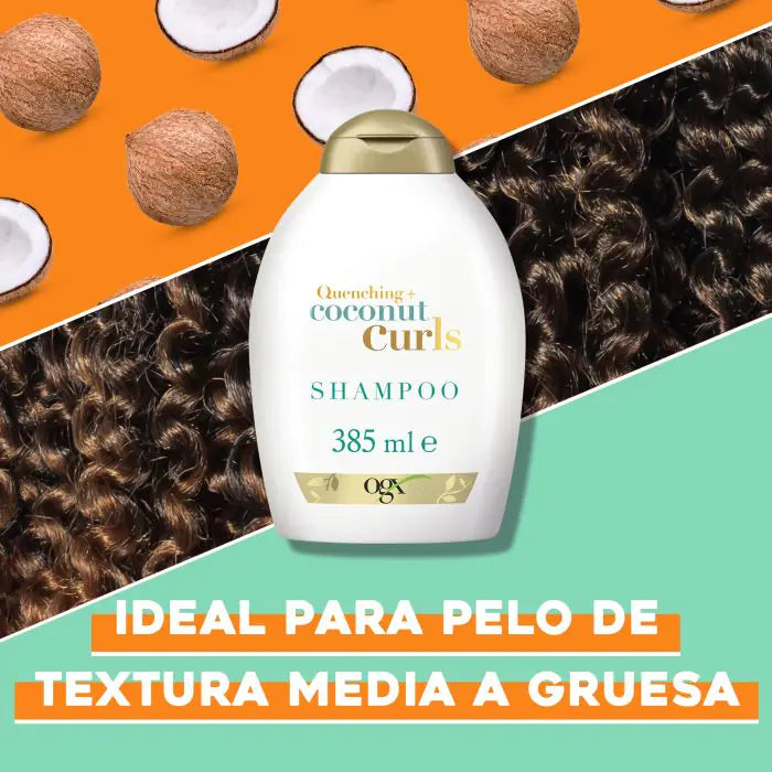 Coconut Curls Champú de Coco para Pelos Rizados y Ondulados 385 ml - Ogx - 4
