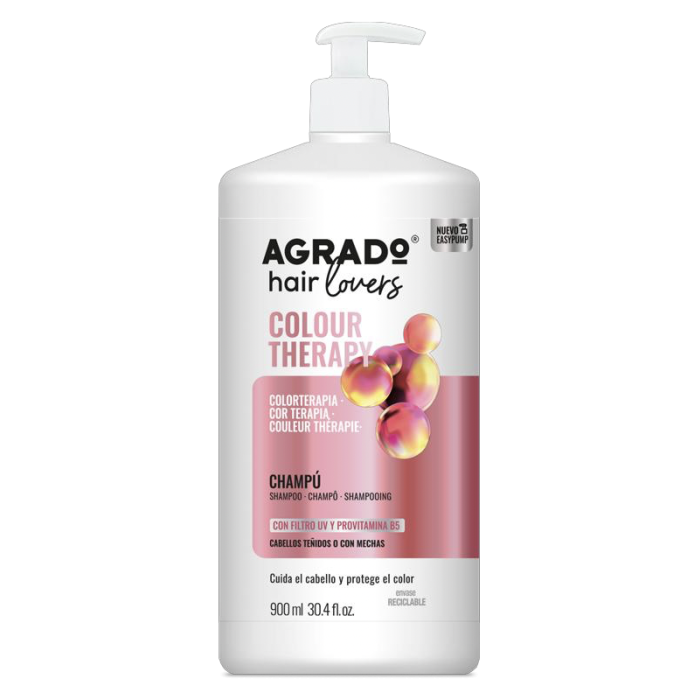 Champú Hair Lovers Colour Therapy 900 ml - Agrado - 1