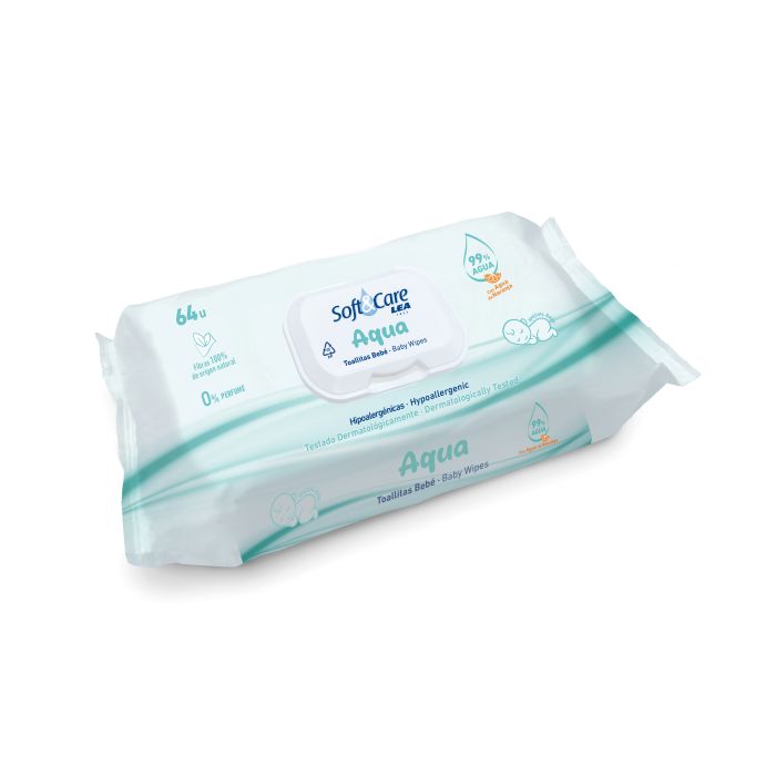 Soft - Care Toallitas Húmedas Bebé Aqua - Lea - 1