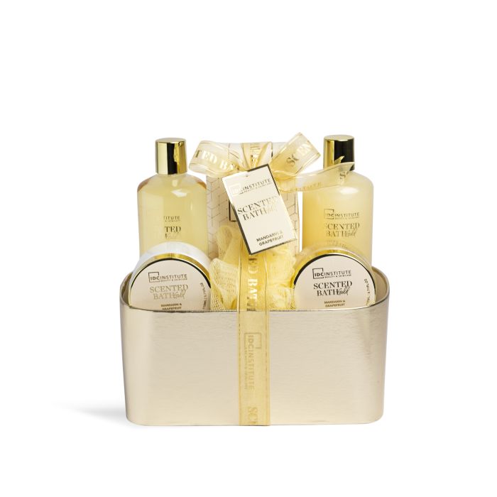 Set Cesta Dorada de Baño Perfumado 820 ml - Idc Institute - 1