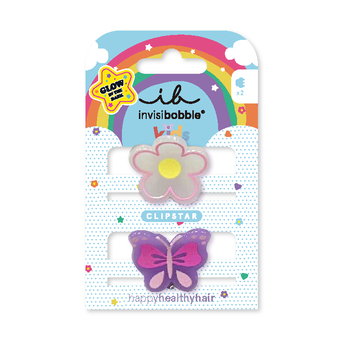 Clipstar Glow Kids Happy Flower - Invisibobble - 1