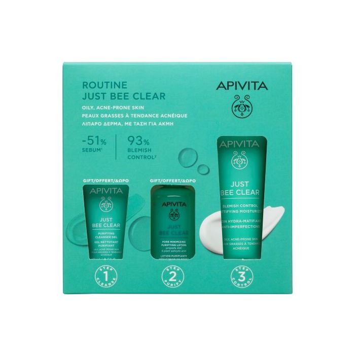 Just Bee Clear Rutina Facial Completa - Apivita - 1