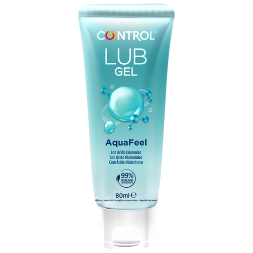 Gel Lubricante Aquafeel con Ácido Hialurónico 80ml - Control - 1