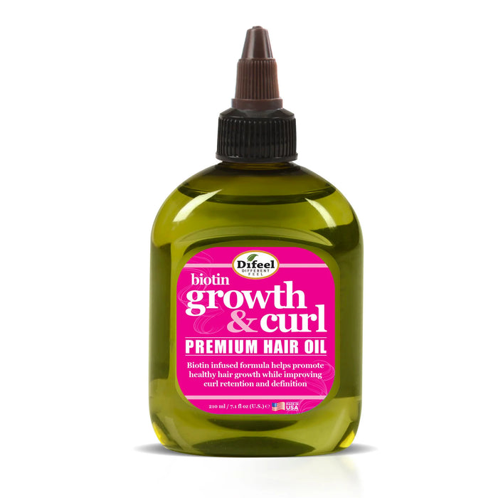 Aceite Capilar Growth and Curl Biotin 75ml - Difeel - 1