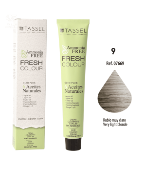 Tinte Fresh Colour sin Amoniaco 100ml - Tassel : 9 - Rubio muy claro - 1