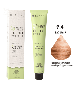 Tinte Fresh Colour sin Amoniaco 100ml - Tassel : 9.4 Rubio muy claro cobre - 1