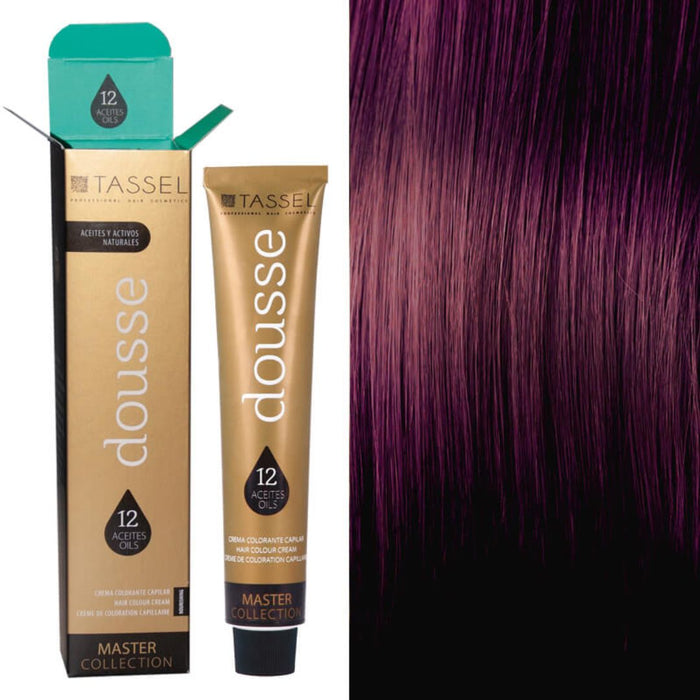 Tinte Tassel Dousse 100ml - Tassel : 3.65 - CASTAÑO OSCURO VIOLETA ROJIZO - 1