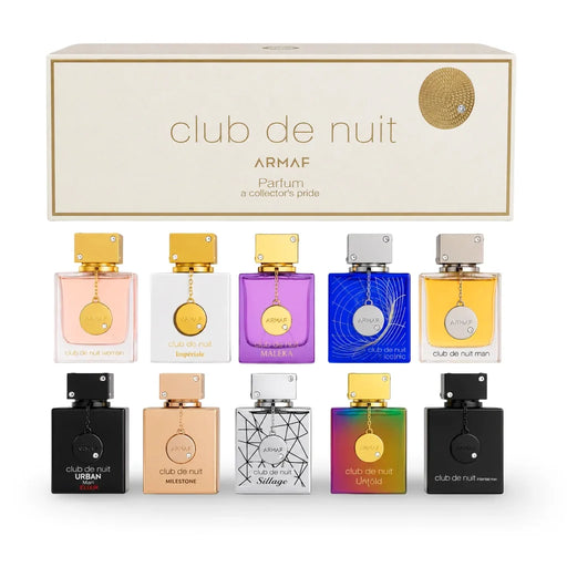 10pc Gift Set Club de Nuit Discovery Set 5 ml X 10 Items Edpwith Maleka - Armaf - 1