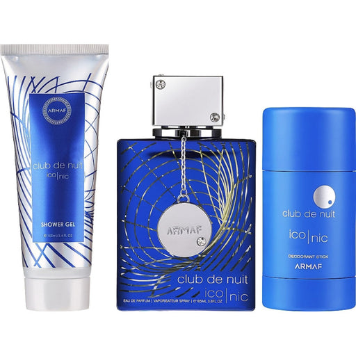 3pc Gift Set  Club de Nuit W105 ml Edp 75g Deo Stick 100 ml Bodylotion - Armaf - 1