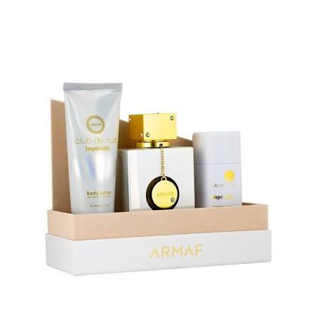 3pc Gift Set   Club de Nuit Imperiale 105 ml Edp 75g Deo Stick 100 ml Bodylotion - Armaf - 1