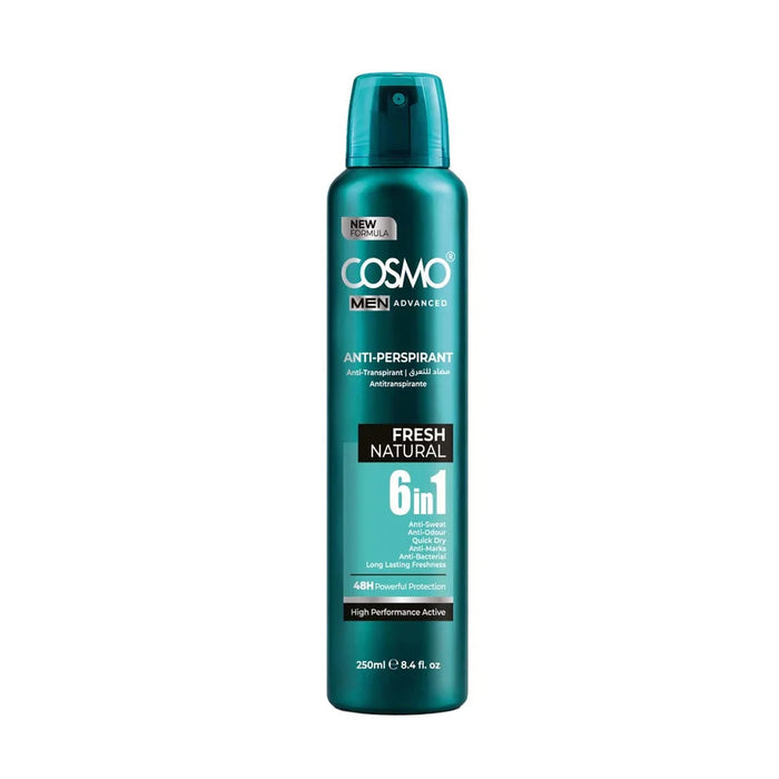 Roll on Men Advanced Antiperspirant Deodorant Spray Fresh Natural 250 ml - Cosmo - 1