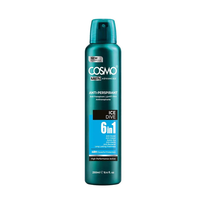 Roll on Men Advanced Antiperspirant Deodorant Spray Ice Dive 250 ml - Cosmo - 1