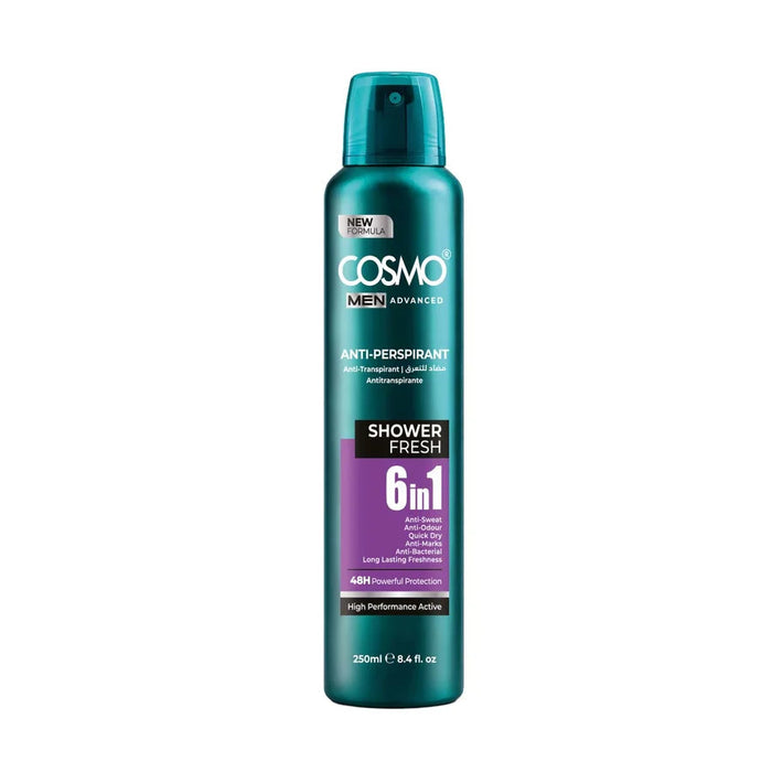 Roll on Men Advanced Antiperspirant Deodorant Spray Shower Fresh 250 ml - Cosmo - 1