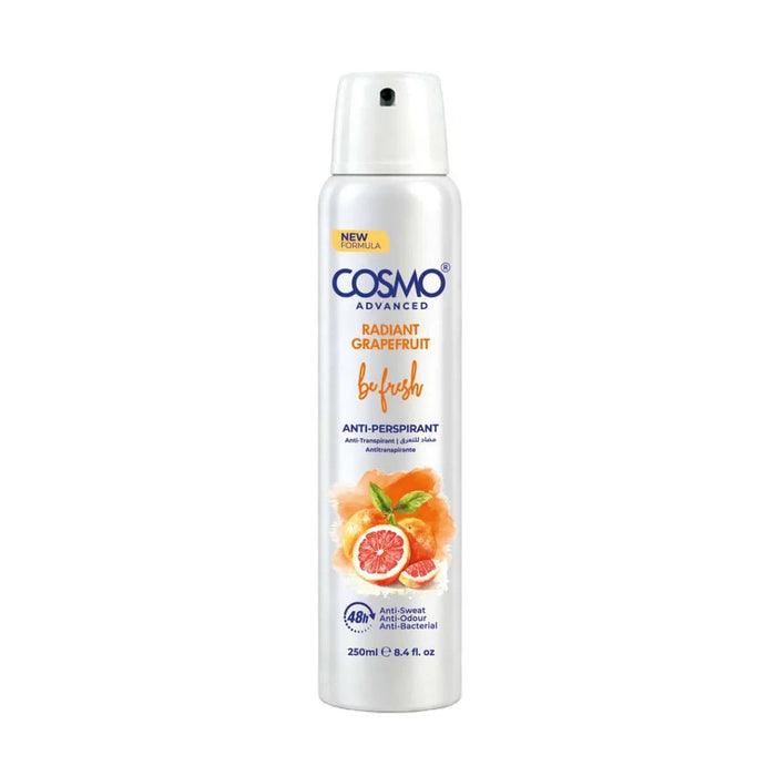 Roll on Be Fresh Antiperspirant Deodorant Spray Radiant Grapefruit 250 ml - Cosmo - 1