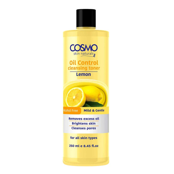 Face Care Lemon Facial Cleansing Toner 250ml - Cosmo - 1