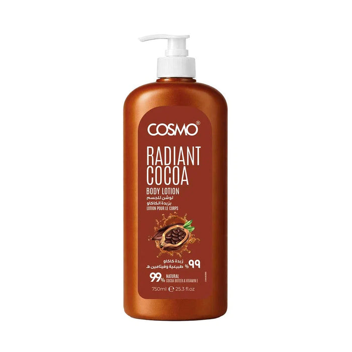 Body Care Radiant Cocoa Body Lotion 99% Natural   750ml    - Cosmo - 1