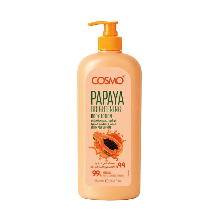 Body Care Papaya Body Lotion 99% Natural   750ml    - Cosmo - 1