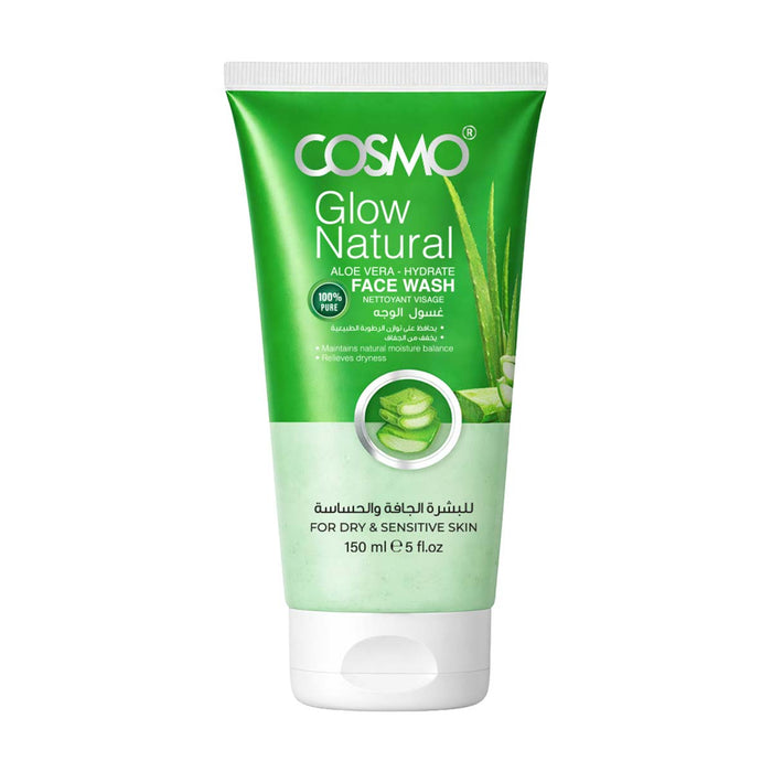 Face Care Aloe Vera Glow Natural Face Wash  150ml  - Cosmo - 1