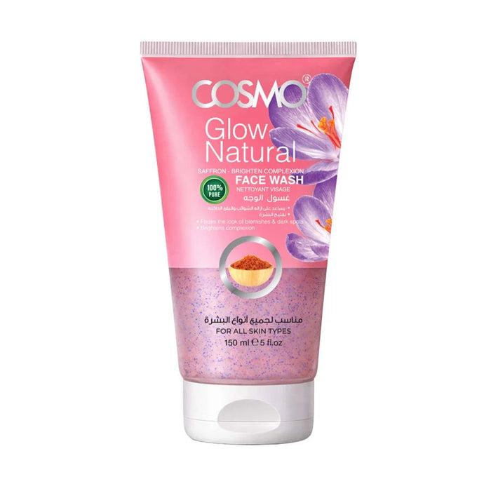 Face Care Saffron Glow Natural Face Wash  150ml  - Cosmo - 1