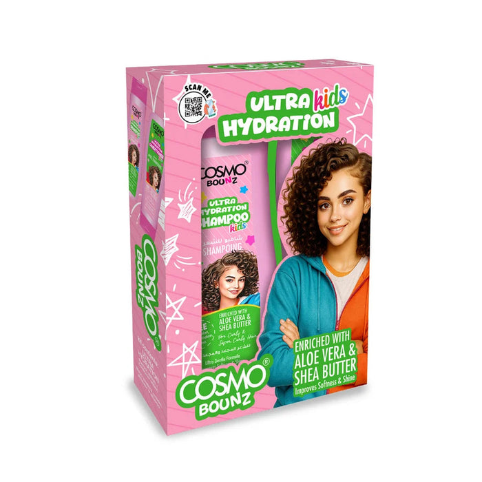 Bounz 2pc Shampoo and  Conditioner Hydration Kids 400ml - Cosmo - 1