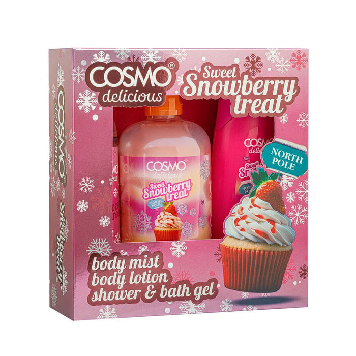 Delicious 3pc Shower Gel Lotion Mist Snowberry - Cosmo - 1