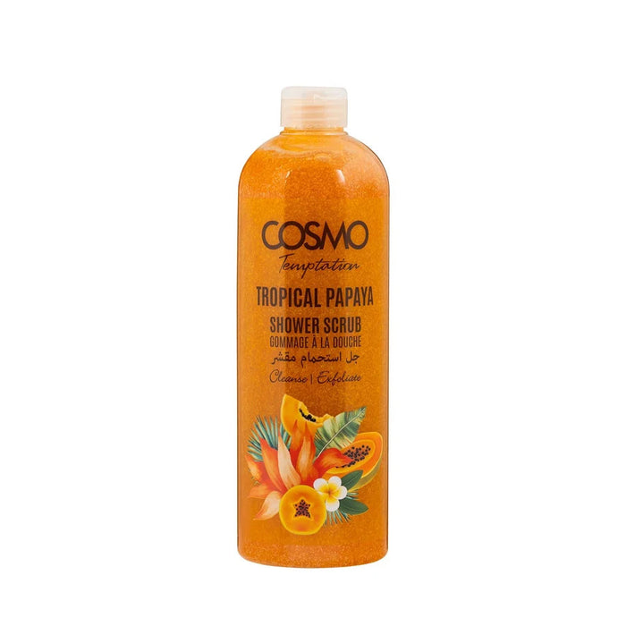 Body Care Temptation Shower  Scrub Tropical Papaya  1000ml - Cosmo - 1